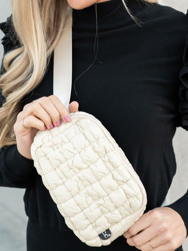CC Quilted Puffer Belt Fanny Bag - Studio 653