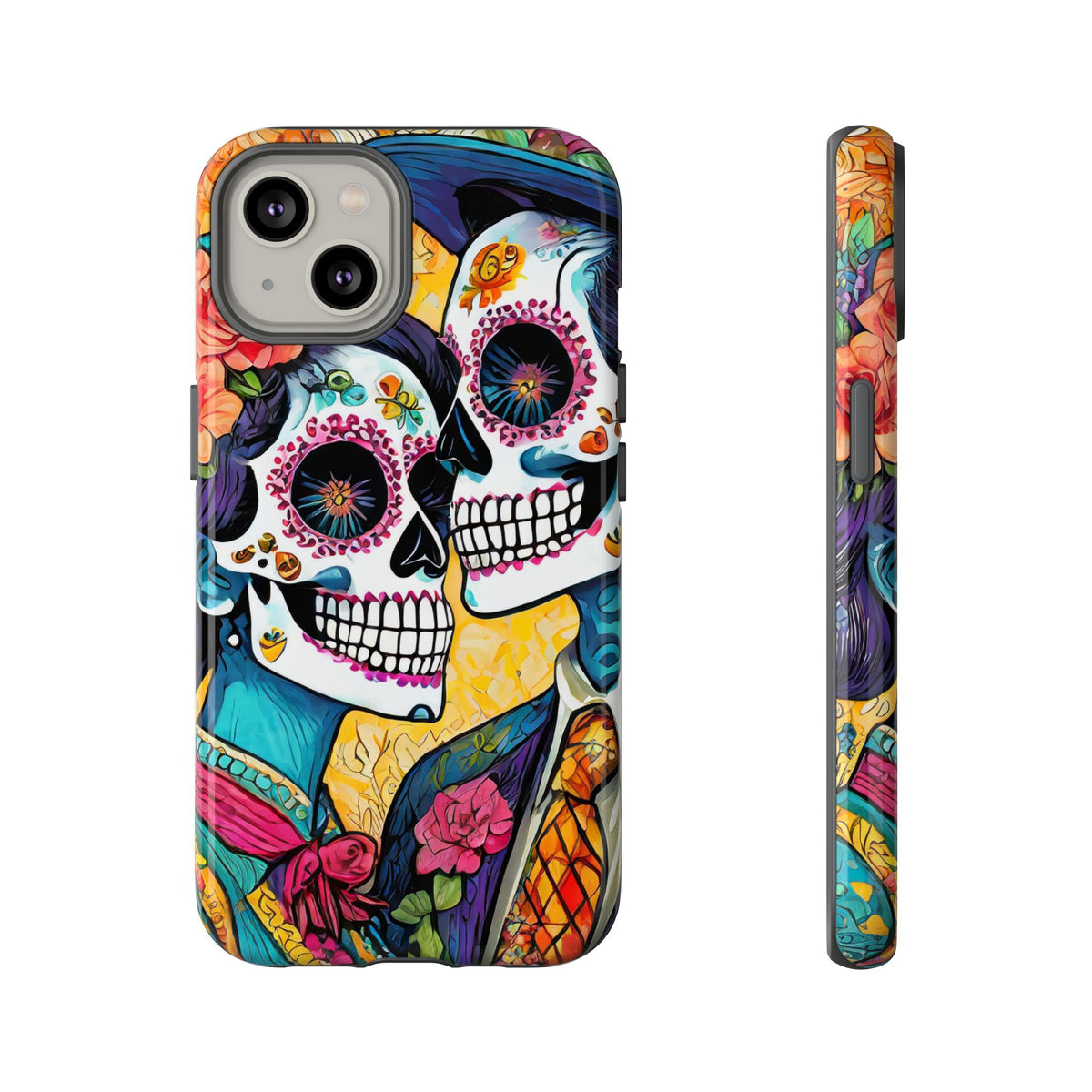 Loving Sugar Skull Couple Tough Phone Case - Studio 653