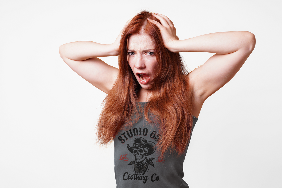 Rebel Skull Studio 653 Graphic Tank