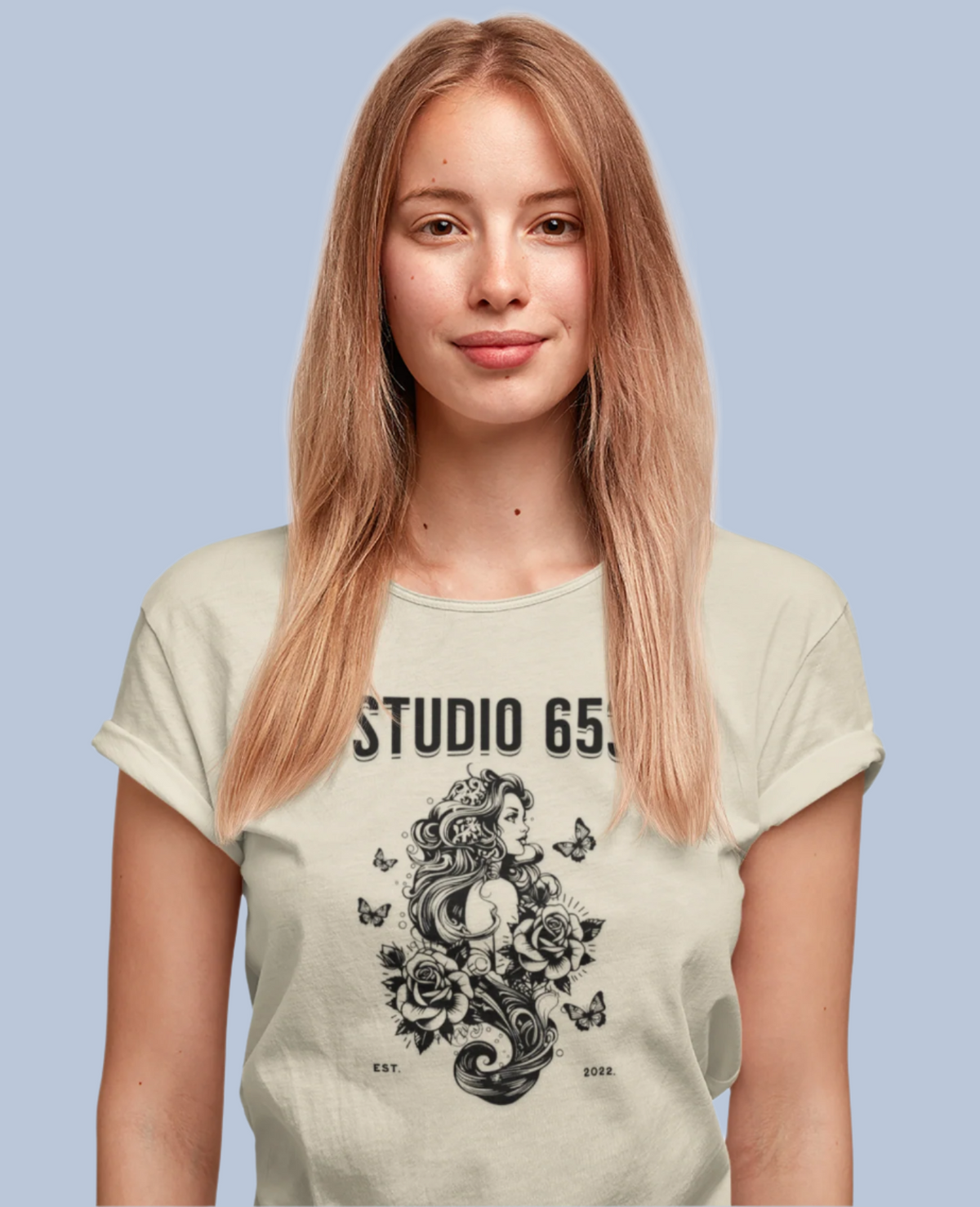 Studio 653 Abstract Floral Graphic Tee