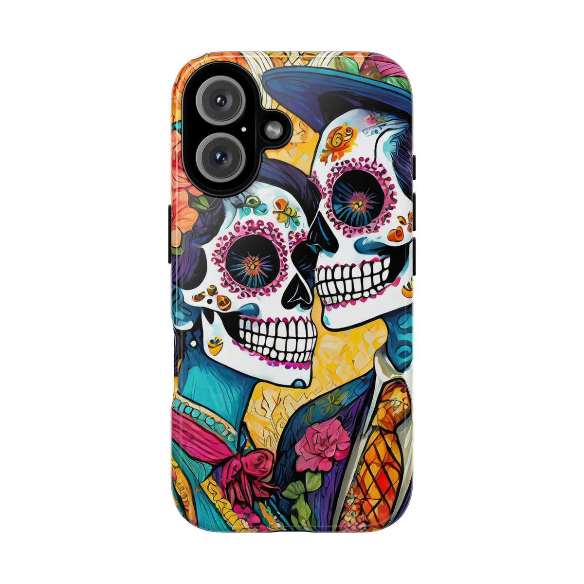 Loving Sugar Skull Couple Tough Phone Case - Studio 653