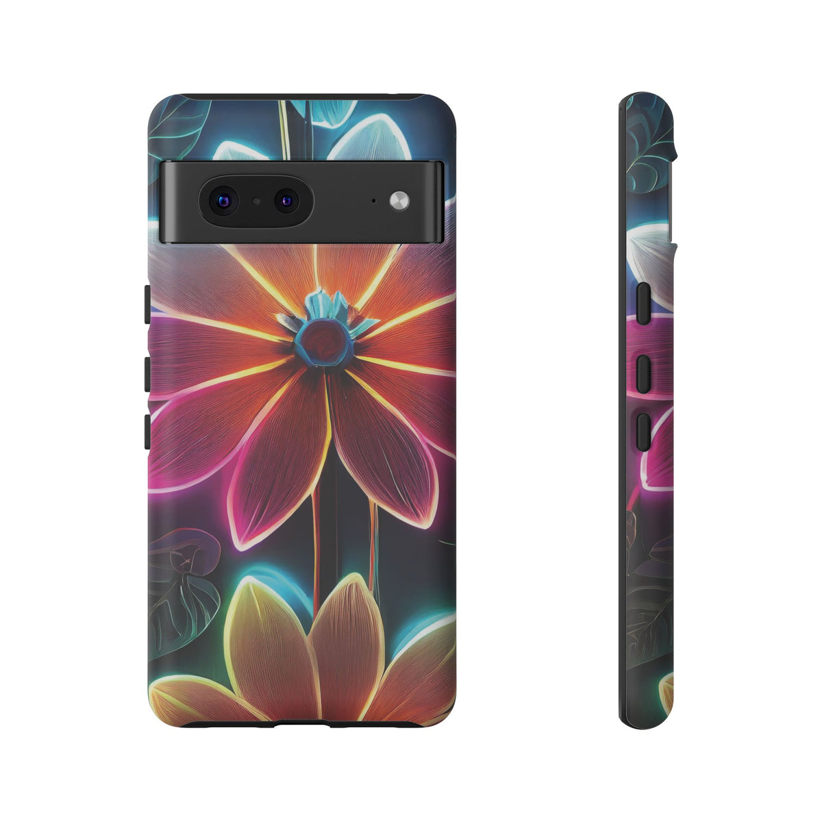 Vibrant Neon Flowers Tough Phone Case - Studio 653