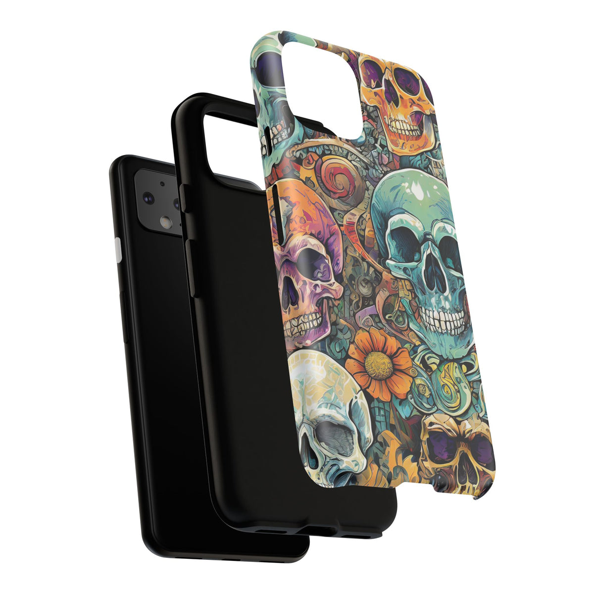 Artistic Skull Collage Tough Phone Case - Studio 653