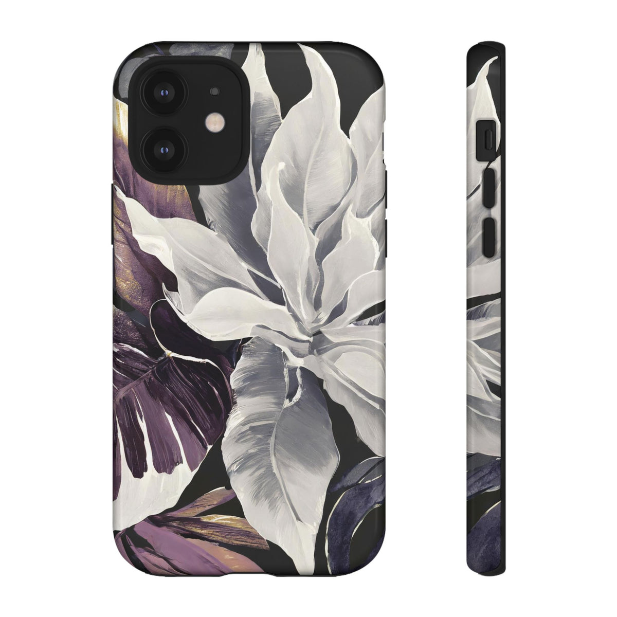 White & Plum Floral Tough Phone Case - Studio 653