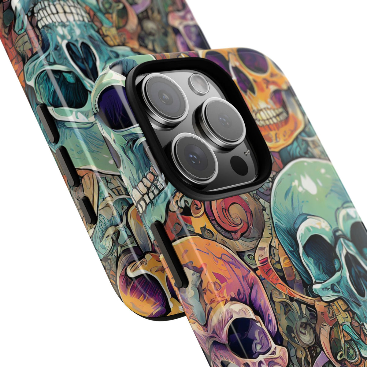 Artistic Skull Collage Tough Phone Case - Studio 653