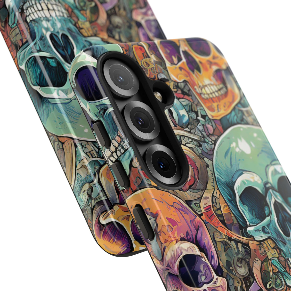 Artistic Skull Collage Tough Phone Case - Studio 653