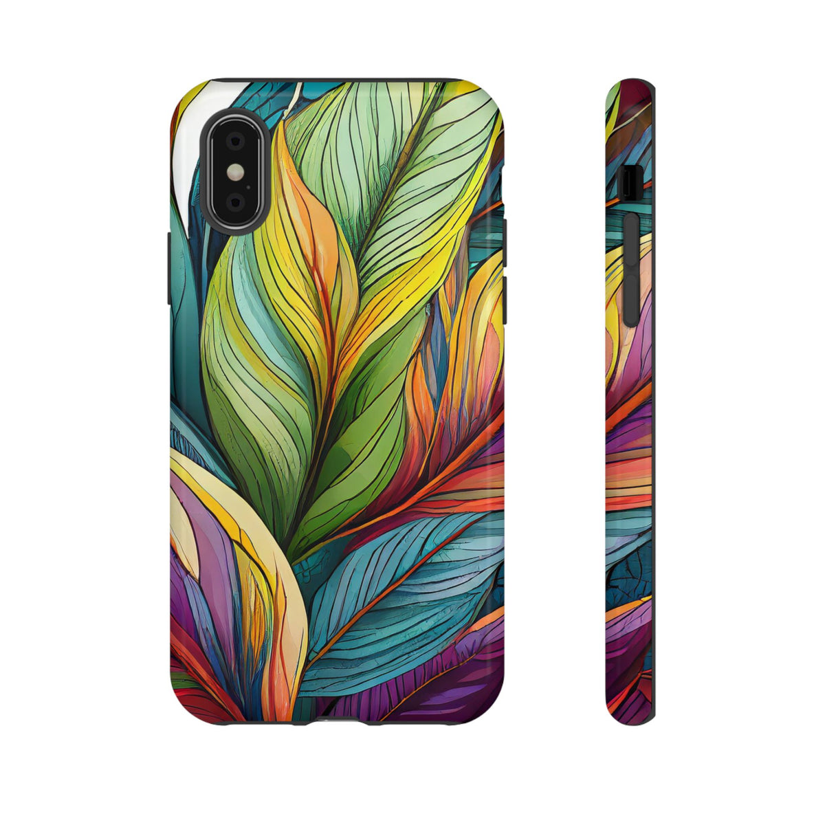 Vibrant Tropical Leaf Tough Phone Case - Studio 653