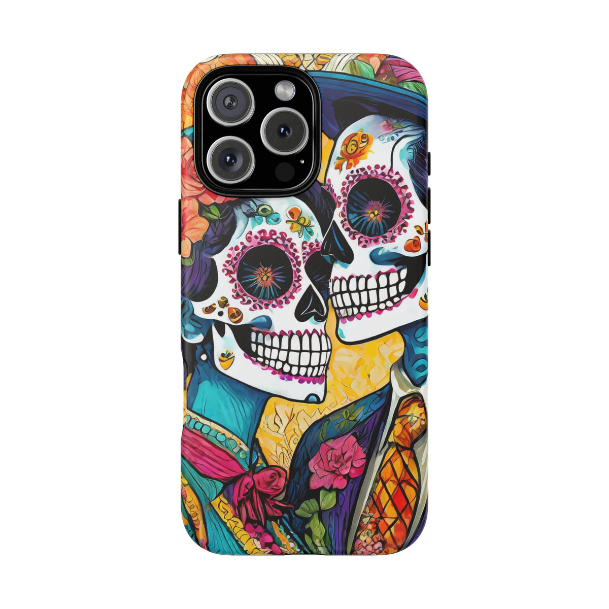 Loving Sugar Skull Couple Tough Phone Case - Studio 653