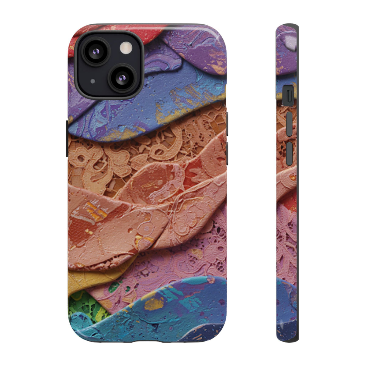 Abstract Painted Lace Tough Phone Case