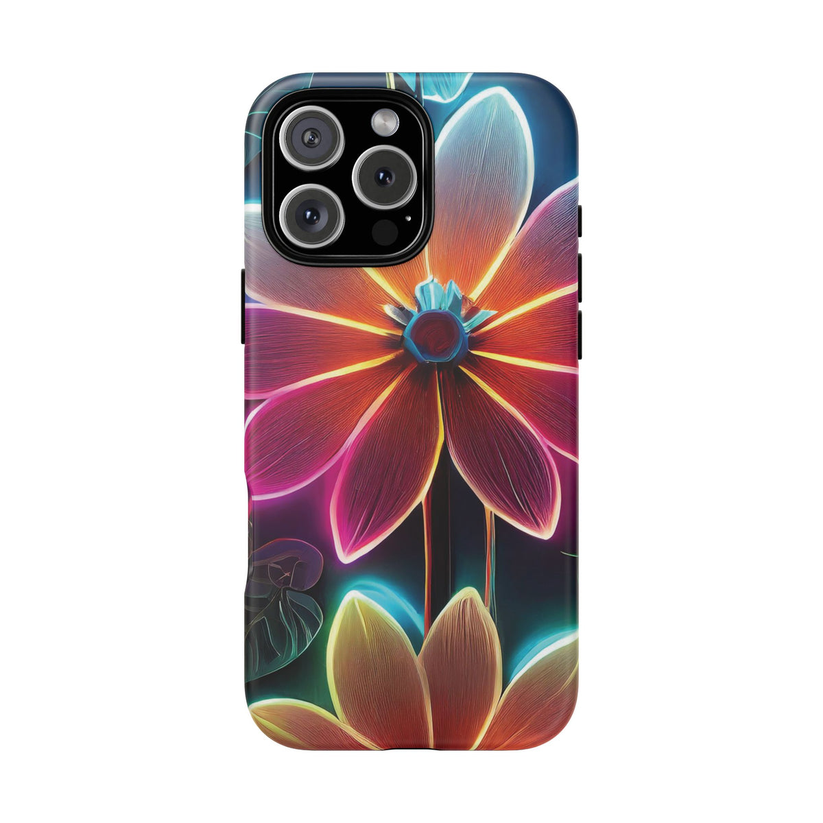 Vibrant Neon Flowers Tough Phone Case - Studio 653