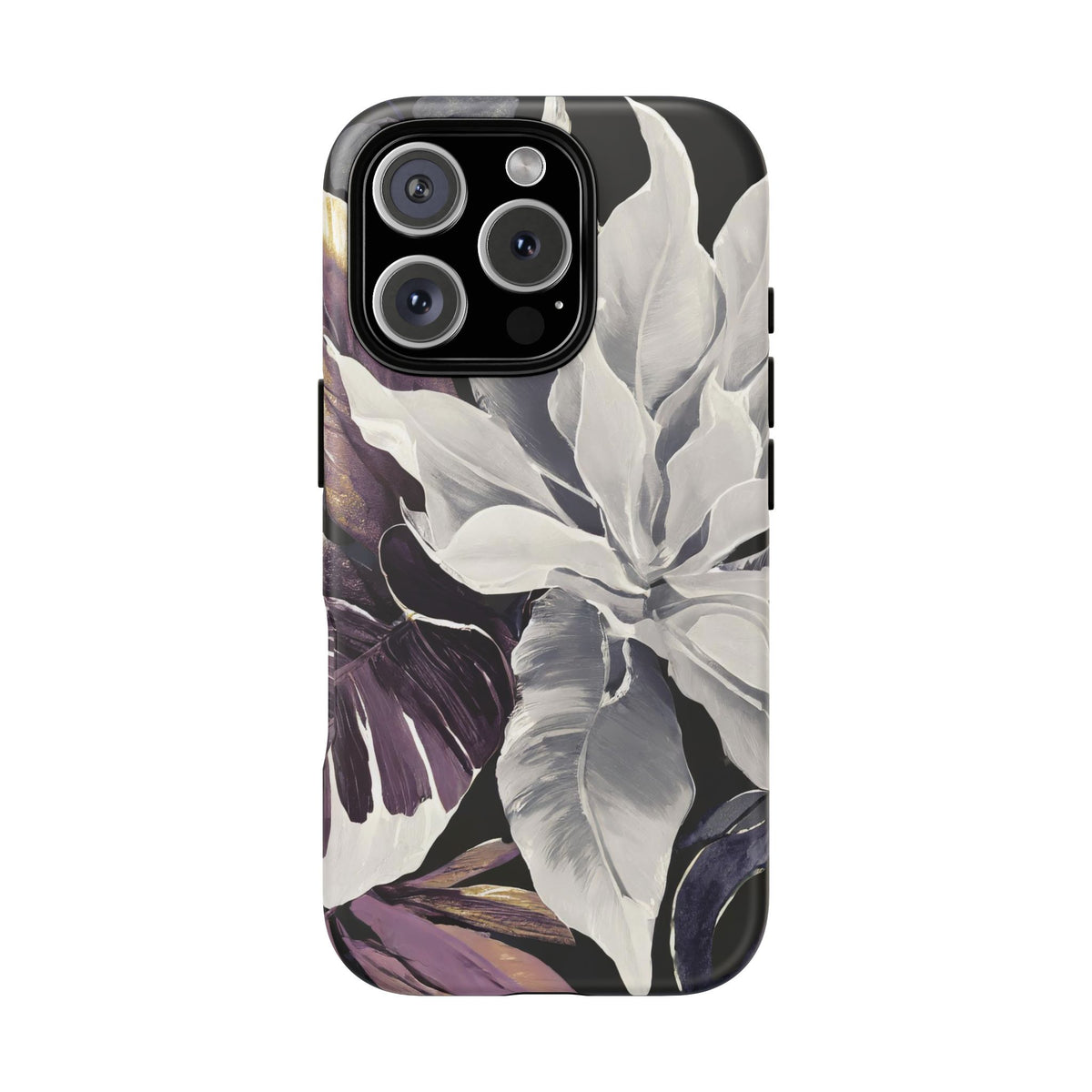 White & Plum Floral Tough Phone Case - Studio 653