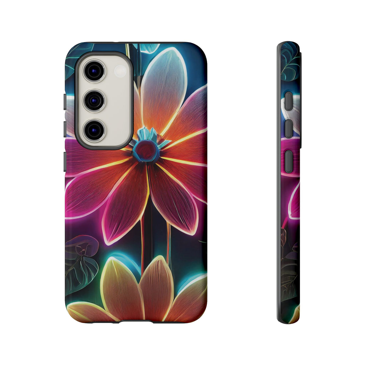 Vibrant Neon Flowers Tough Phone Case - Studio 653