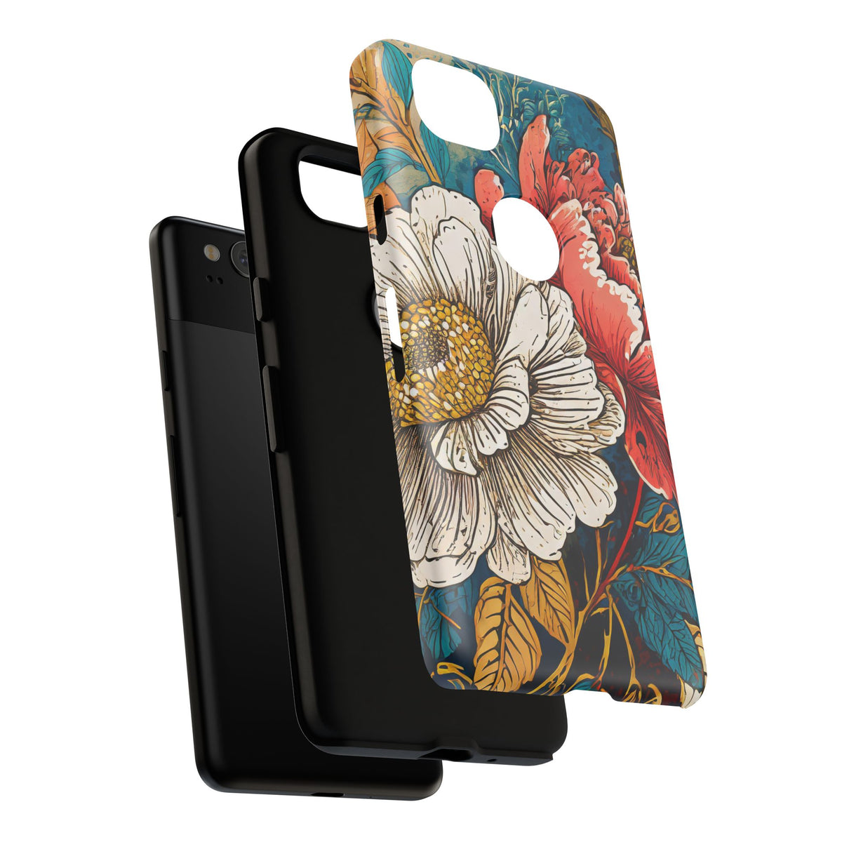 Artistic Floral Tough Phone Case - Studio 653