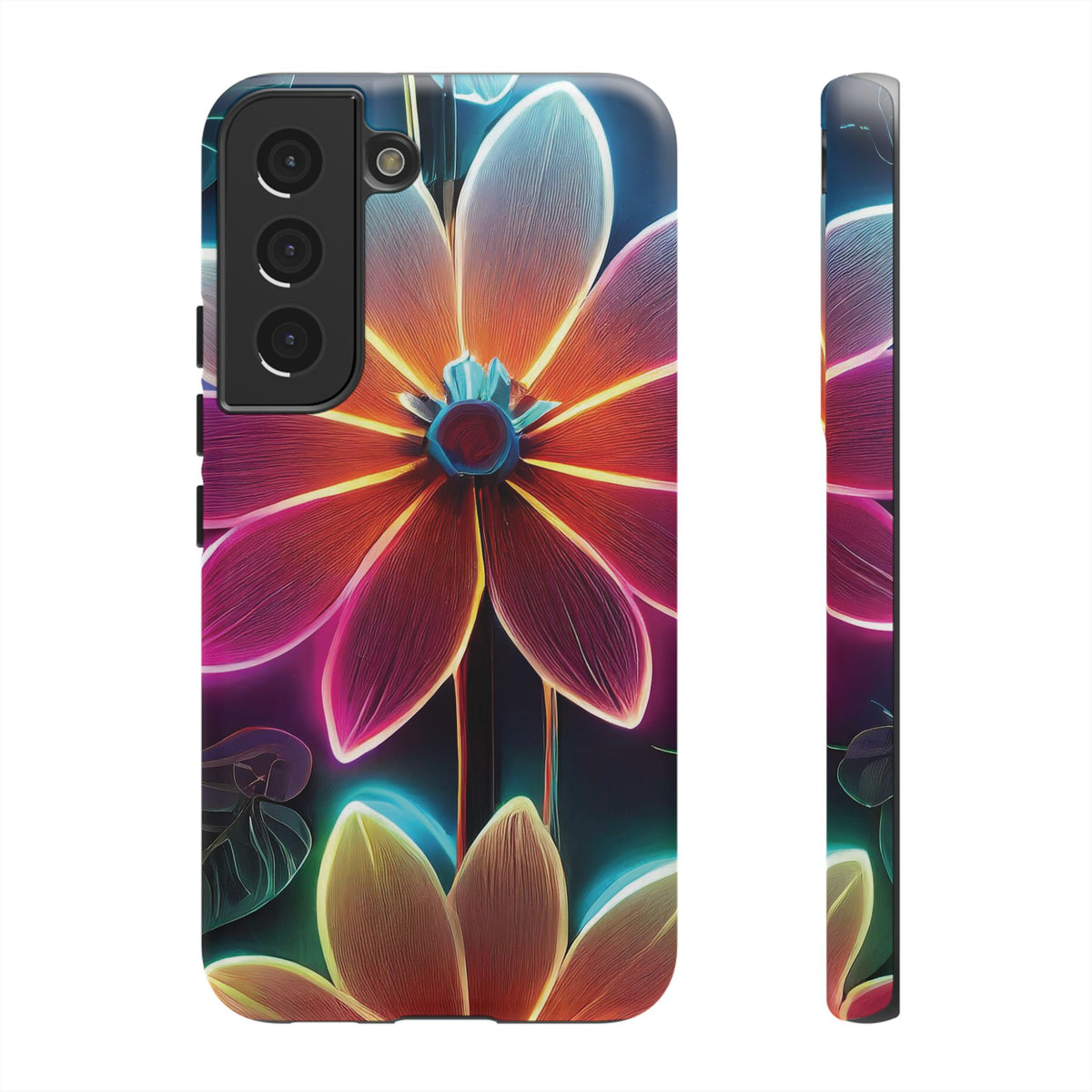 Vibrant Neon Flowers Tough Phone Case - Studio 653