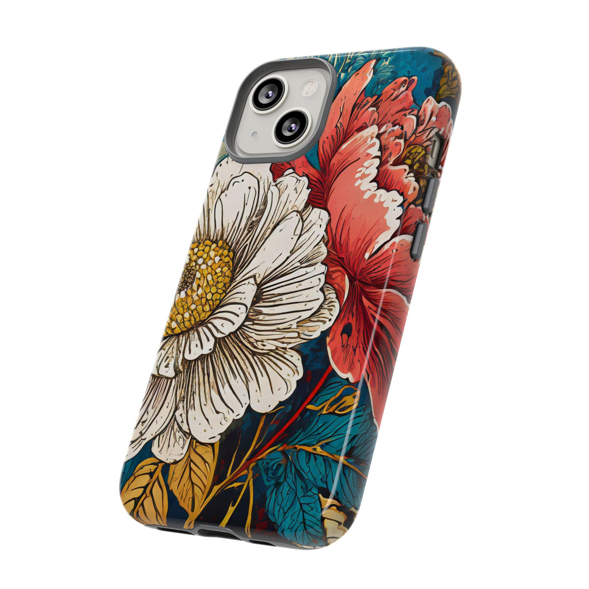 Artistic Floral Tough Phone Case - Studio 653
