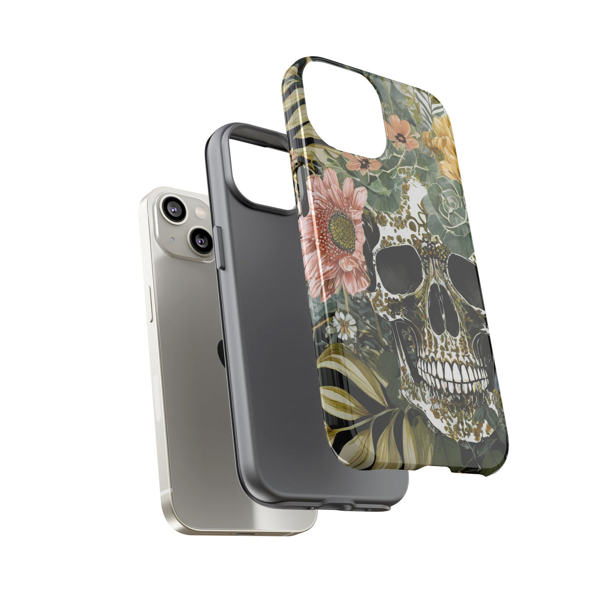 Floral Skull Tough Phone Case - Studio 653