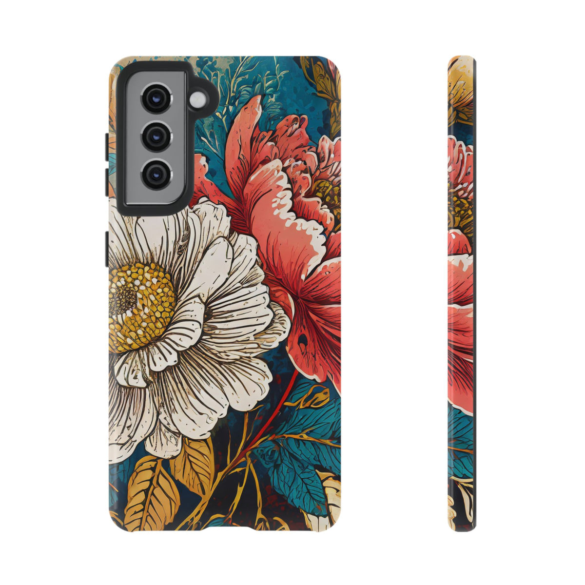 Artistic Floral Tough Phone Case - Studio 653