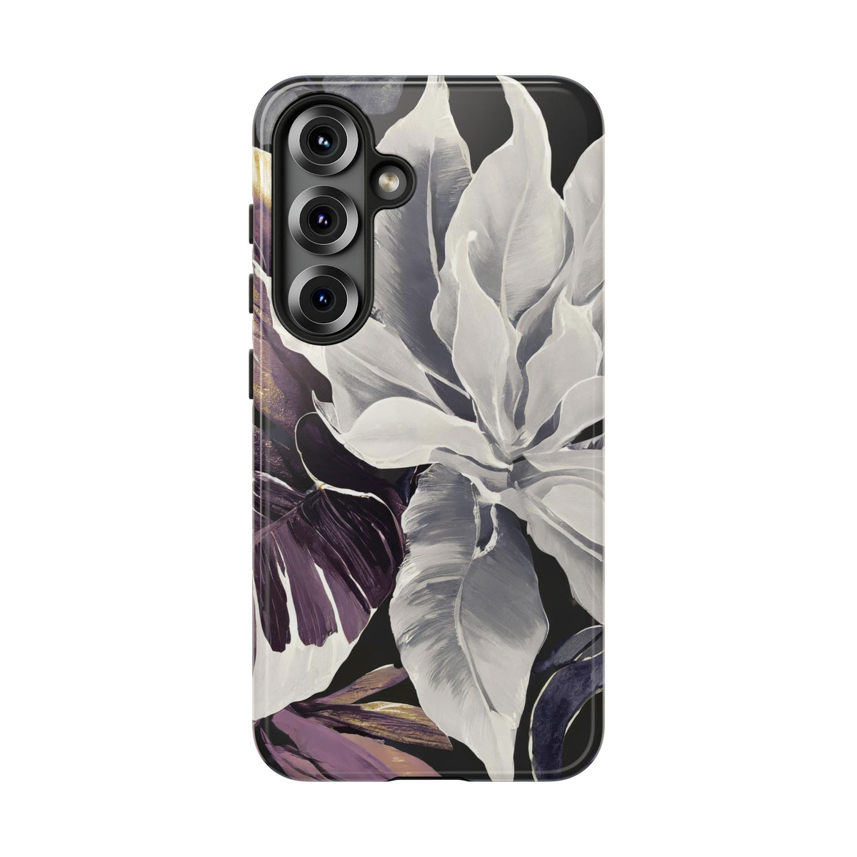 White & Plum Floral Tough Phone Case - Studio 653