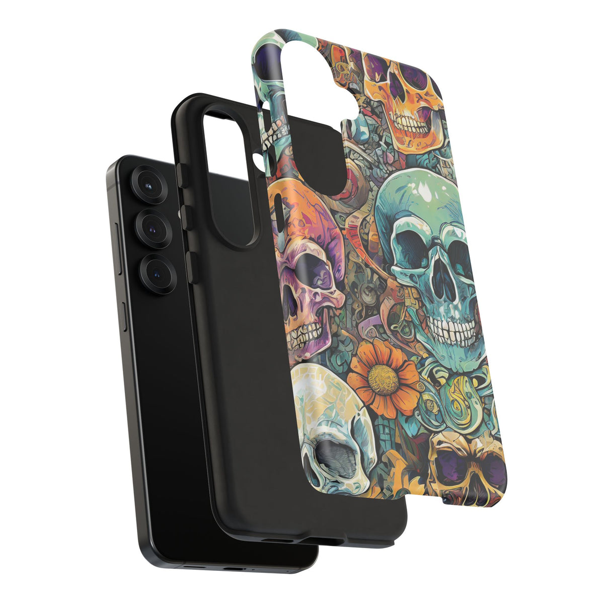 Artistic Skull Collage Tough Phone Case - Studio 653