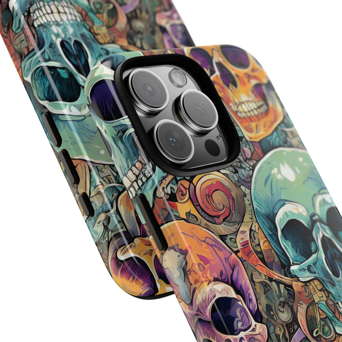 Artistic Skull Collage Tough Phone Case - Studio 653