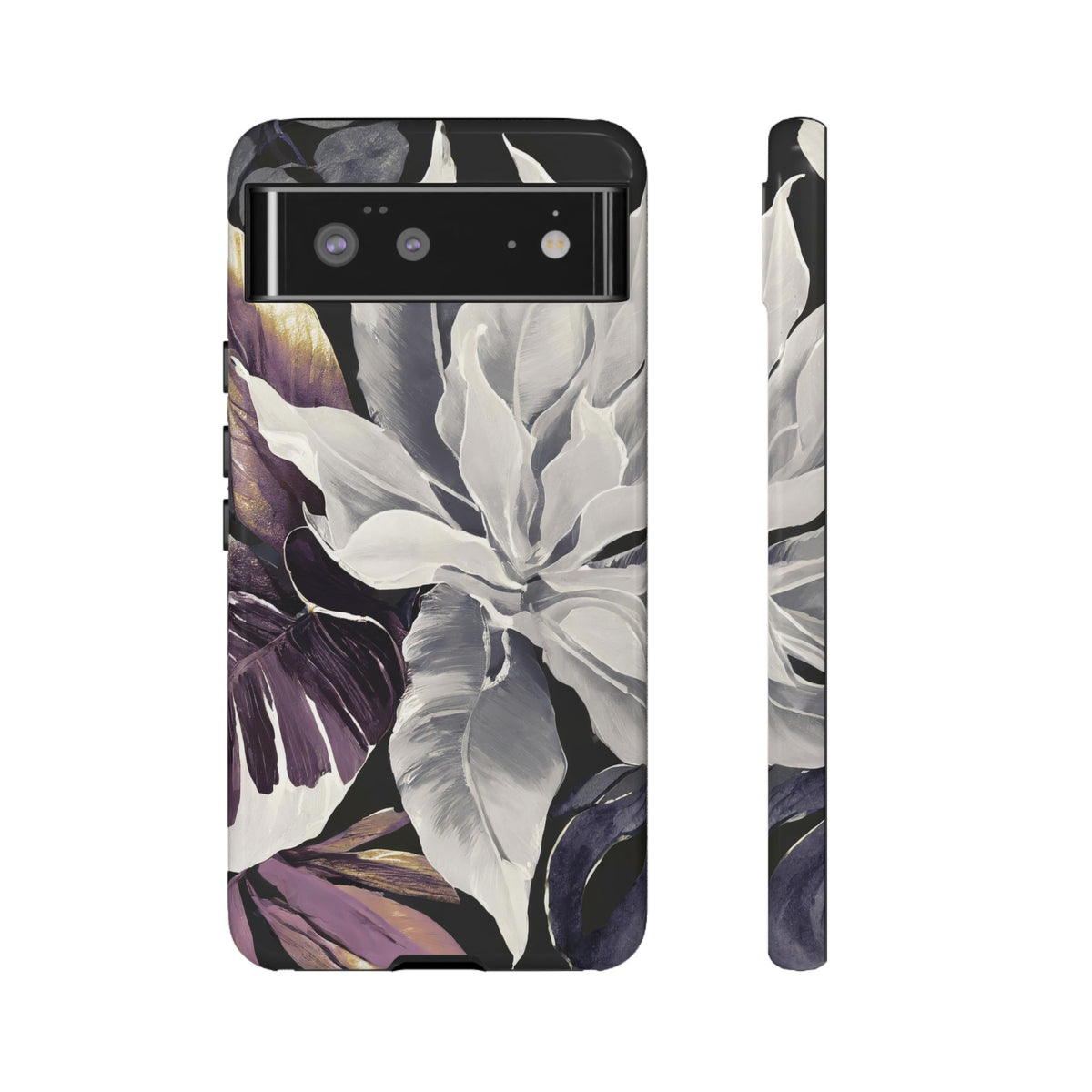 White & Plum Floral Tough Phone Case - Studio 653