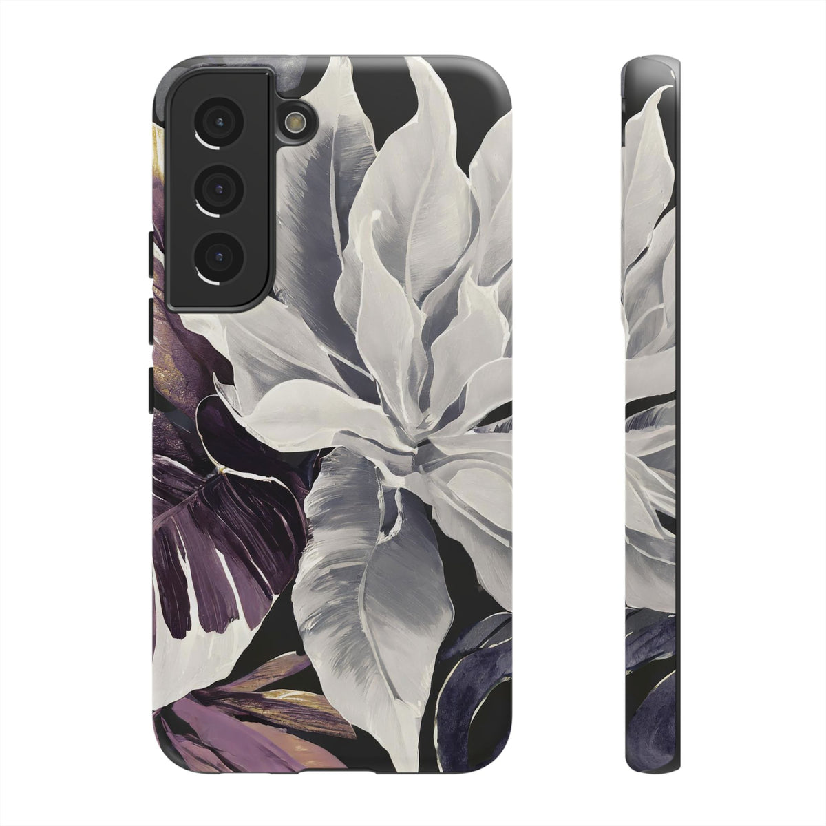 White & Plum Floral Tough Phone Case - Studio 653