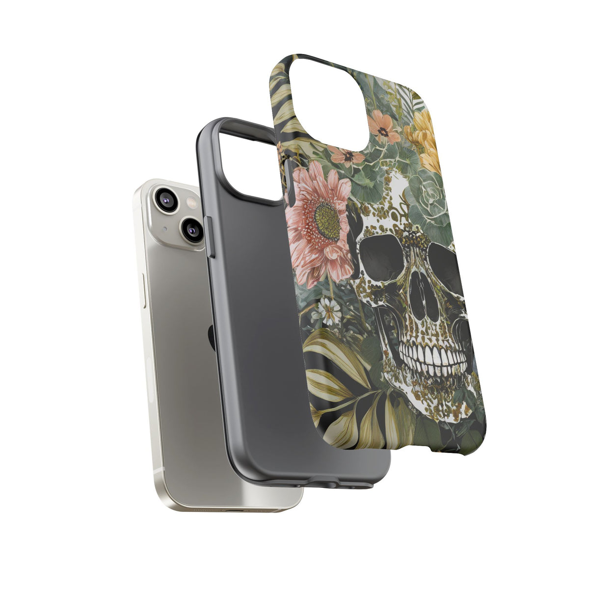 Floral Skull Tough Phone Case - Studio 653