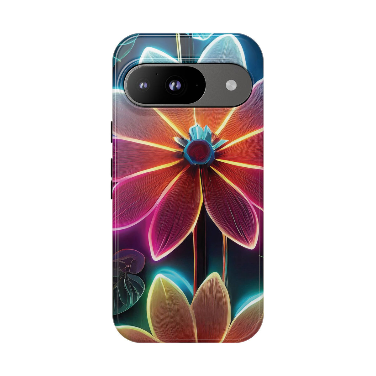 Vibrant Neon Flowers Tough Phone Case - Studio 653
