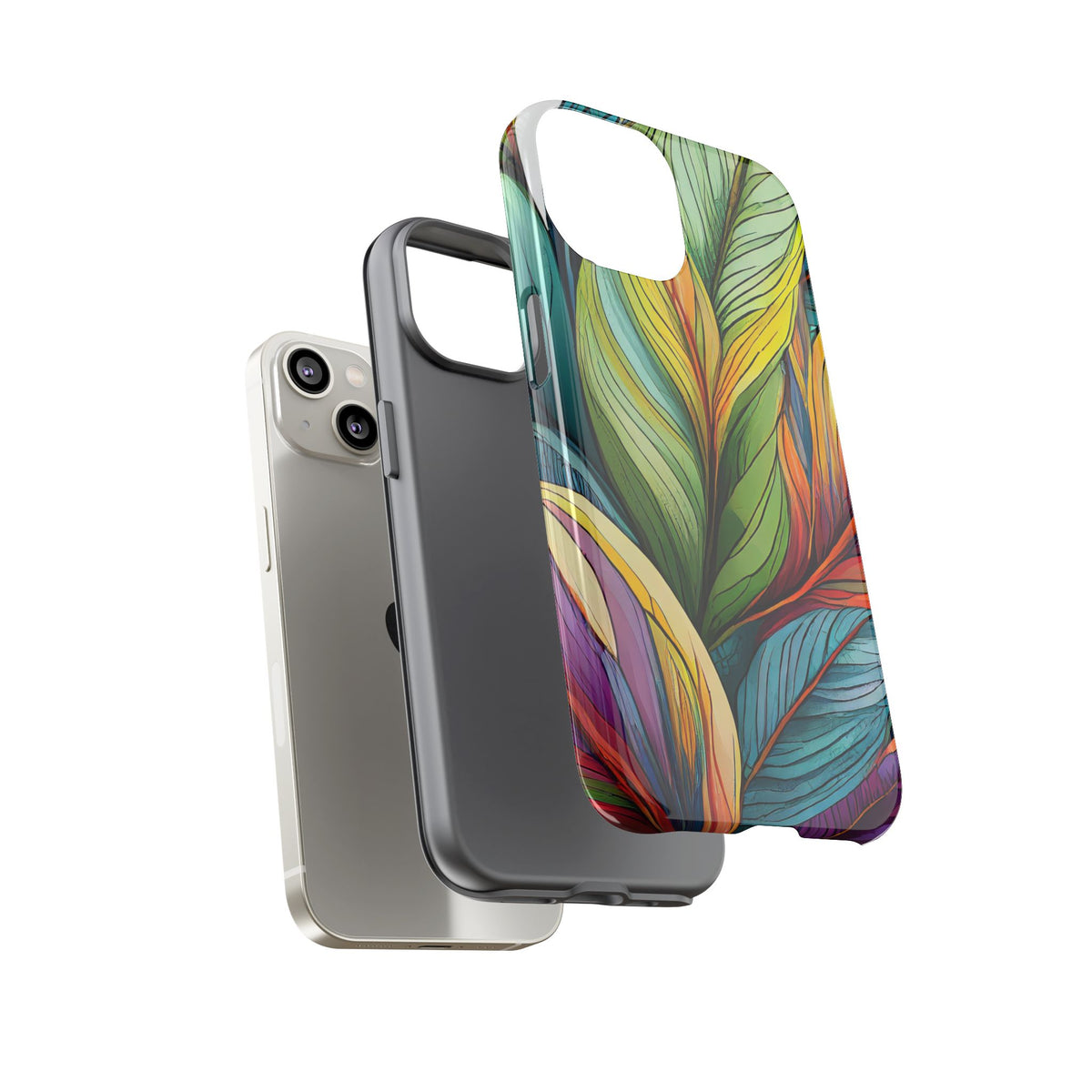 Vibrant Tropical Leaf Tough Phone Case - Studio 653
