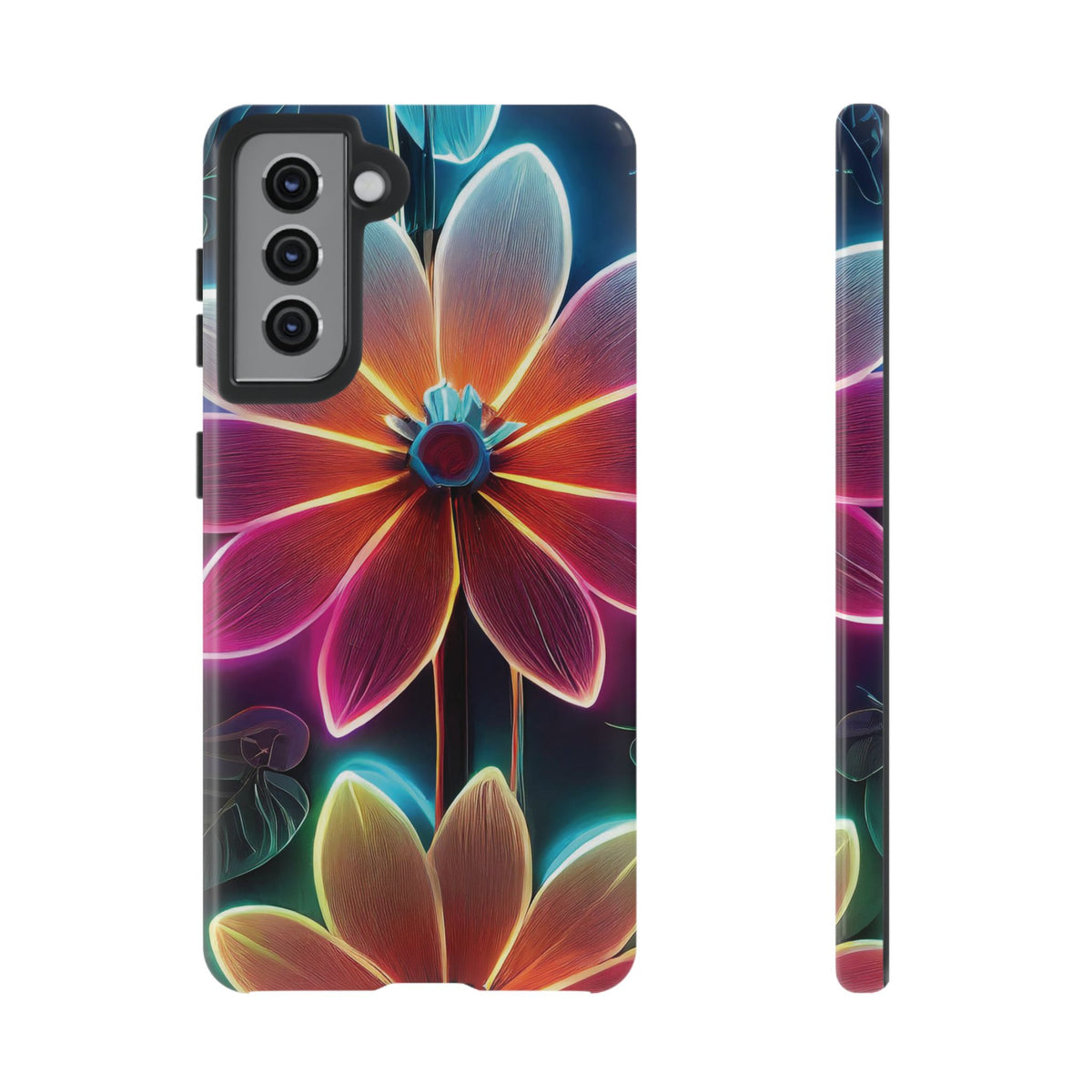 Vibrant Neon Flowers Tough Phone Case - Studio 653