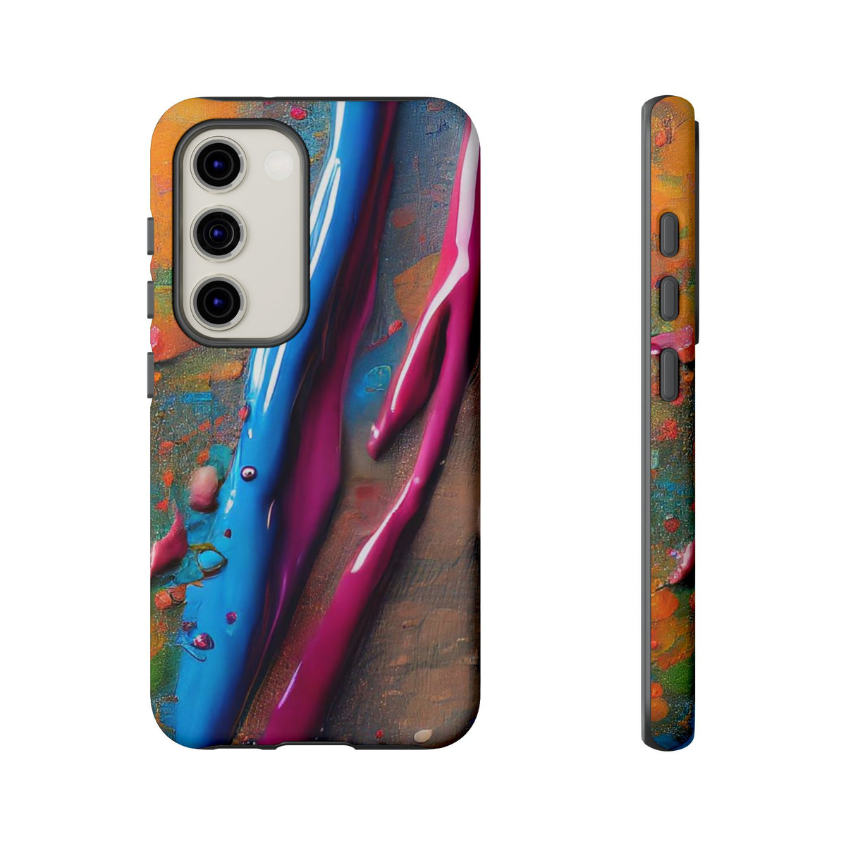 Colorful Artistic Paint Splatter Tough Phone Case - Studio 653