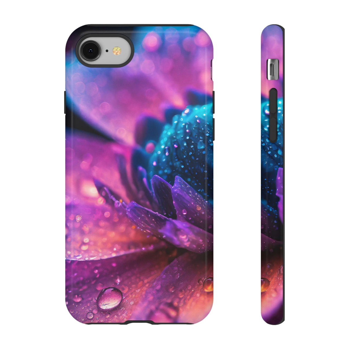 Vibrant Blue And Purple Flower Tough Phone Case
