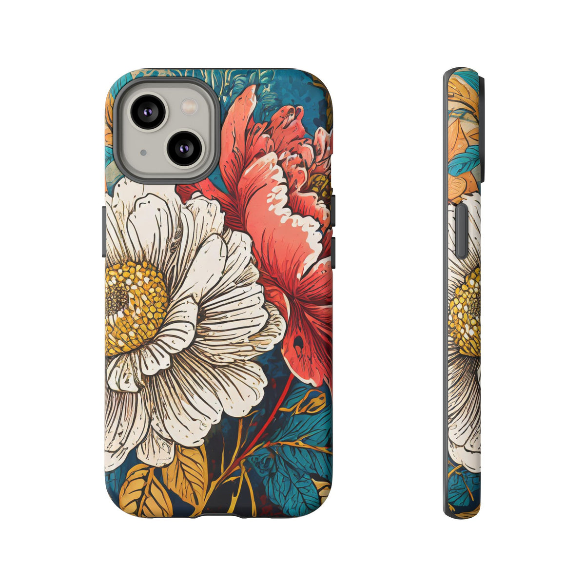 Artistic Floral Tough Phone Case - Studio 653