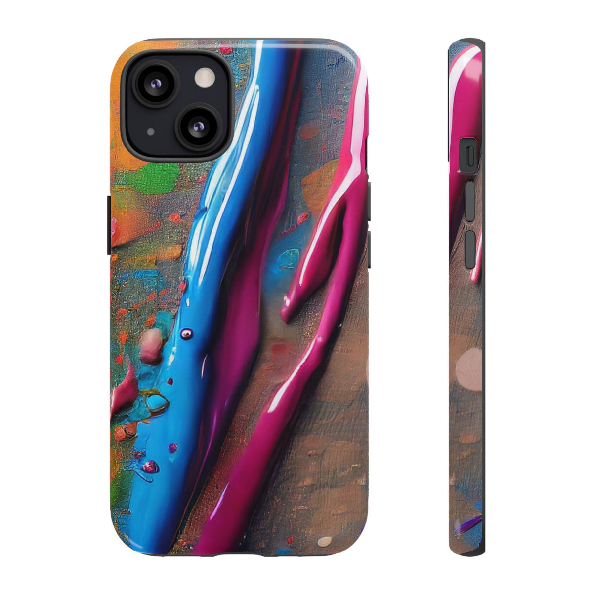 Colorful Artistic Paint Splatter Tough Phone Case - Studio 653