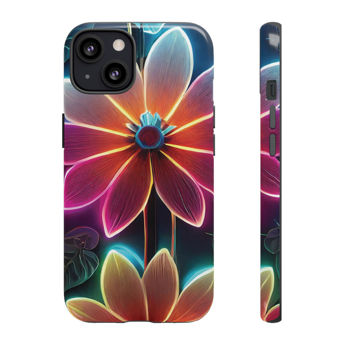 Vibrant Neon Flowers Tough Phone Case - Studio 653