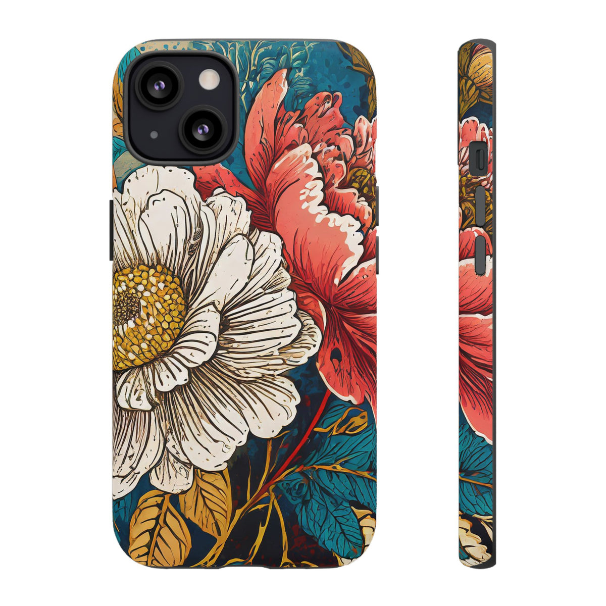 Artistic Floral Tough Phone Case - Studio 653