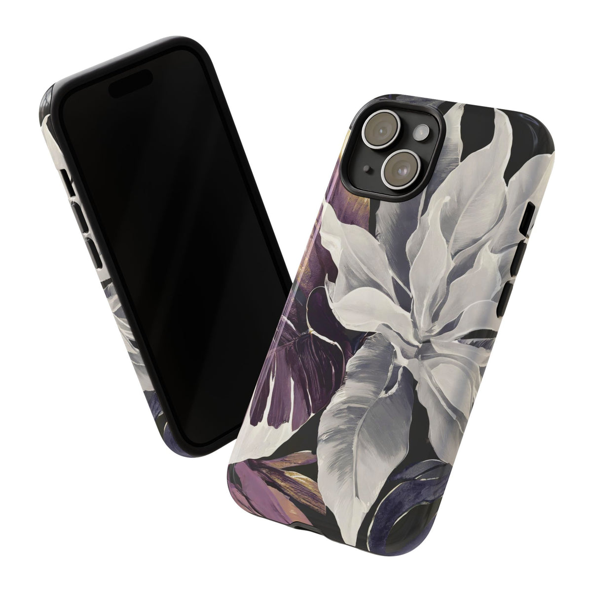 White & Plum Floral Tough Phone Case - Studio 653