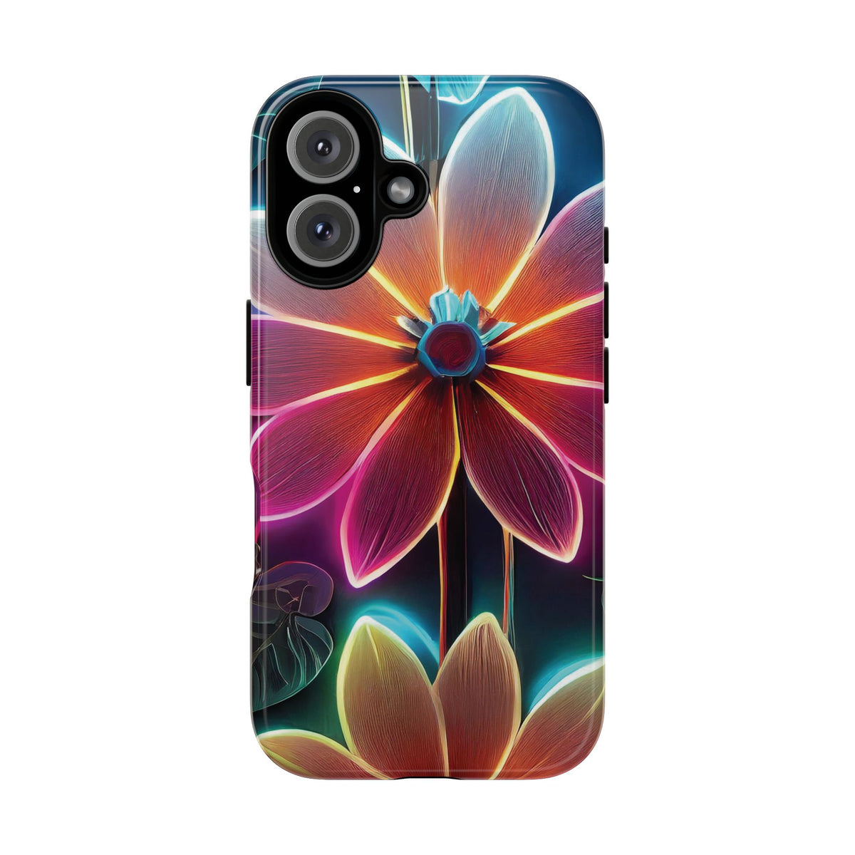 Vibrant Neon Flowers Tough Phone Case - Studio 653