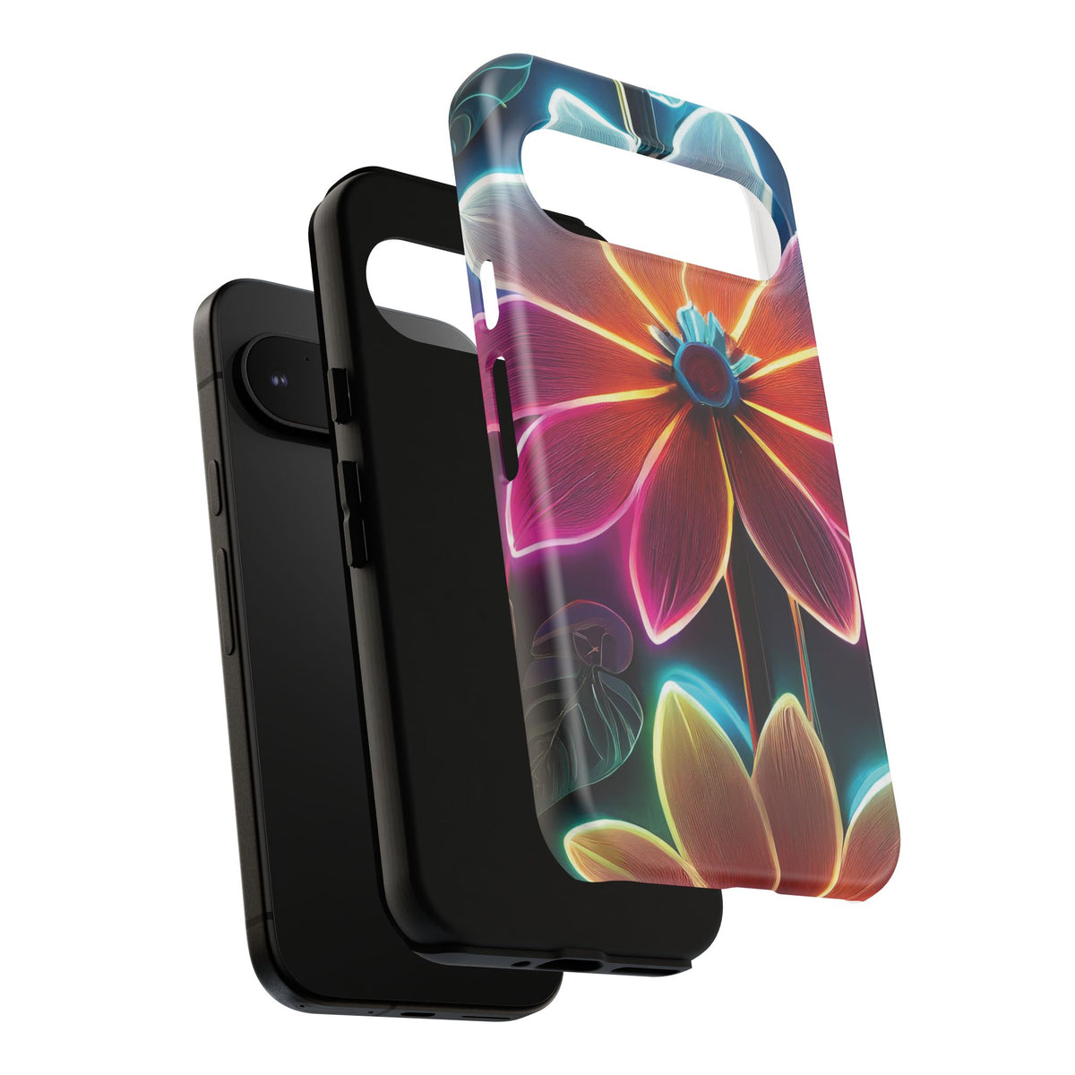 Vibrant Neon Flowers Tough Phone Case - Studio 653
