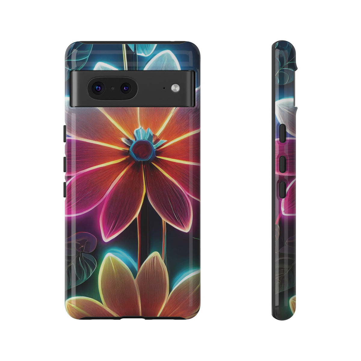 Vibrant Neon Flowers Tough Phone Case - Studio 653