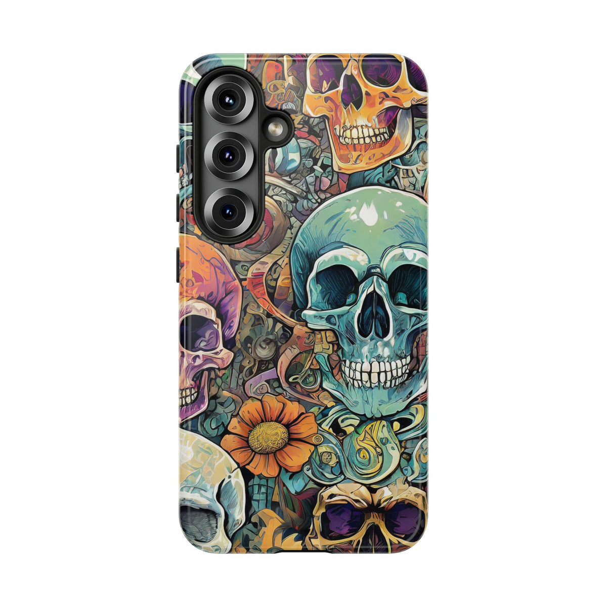 Artistic Skull Collage Tough Phone Case - Studio 653