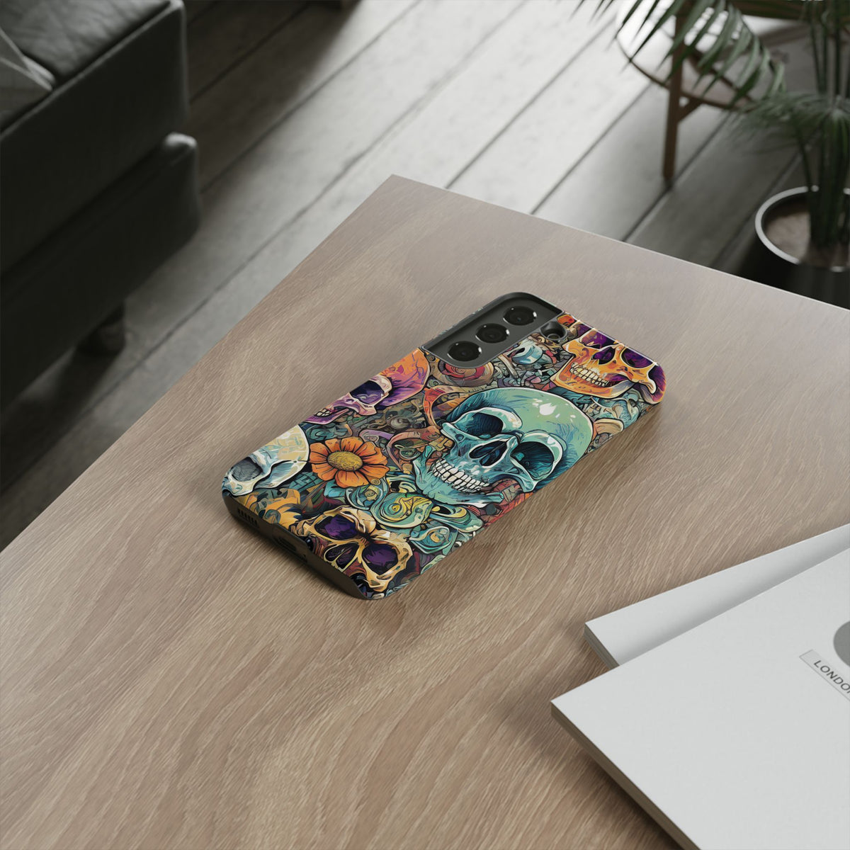 Artistic Skull Collage Tough Phone Case - Studio 653