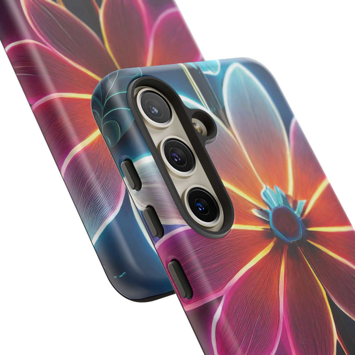 Vibrant Neon Flowers Tough Phone Case - Studio 653