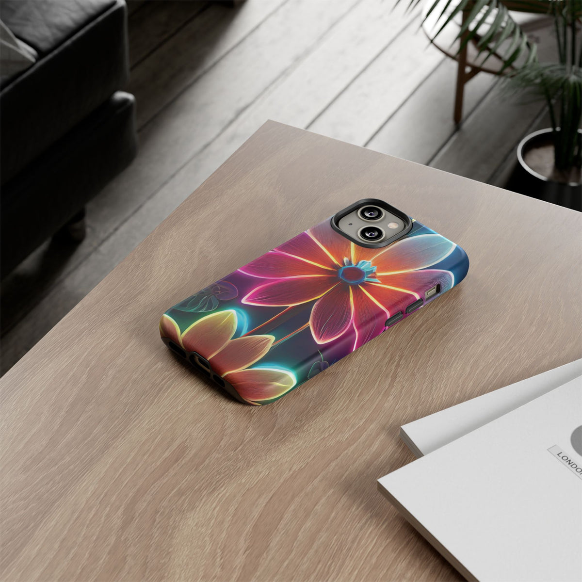 Vibrant Neon Flowers Tough Phone Case - Studio 653