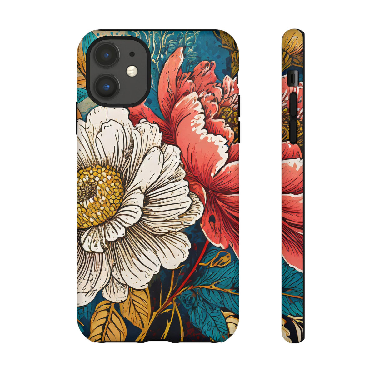 Artistic Floral Tough Phone Case - Studio 653