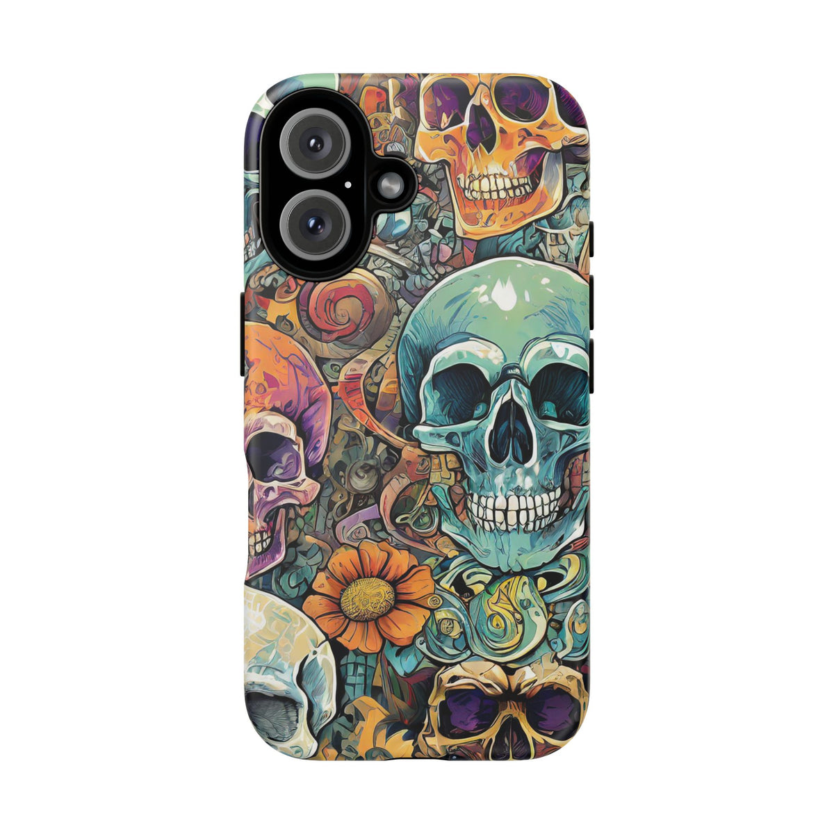 Artistic Skull Collage Tough Phone Case - Studio 653