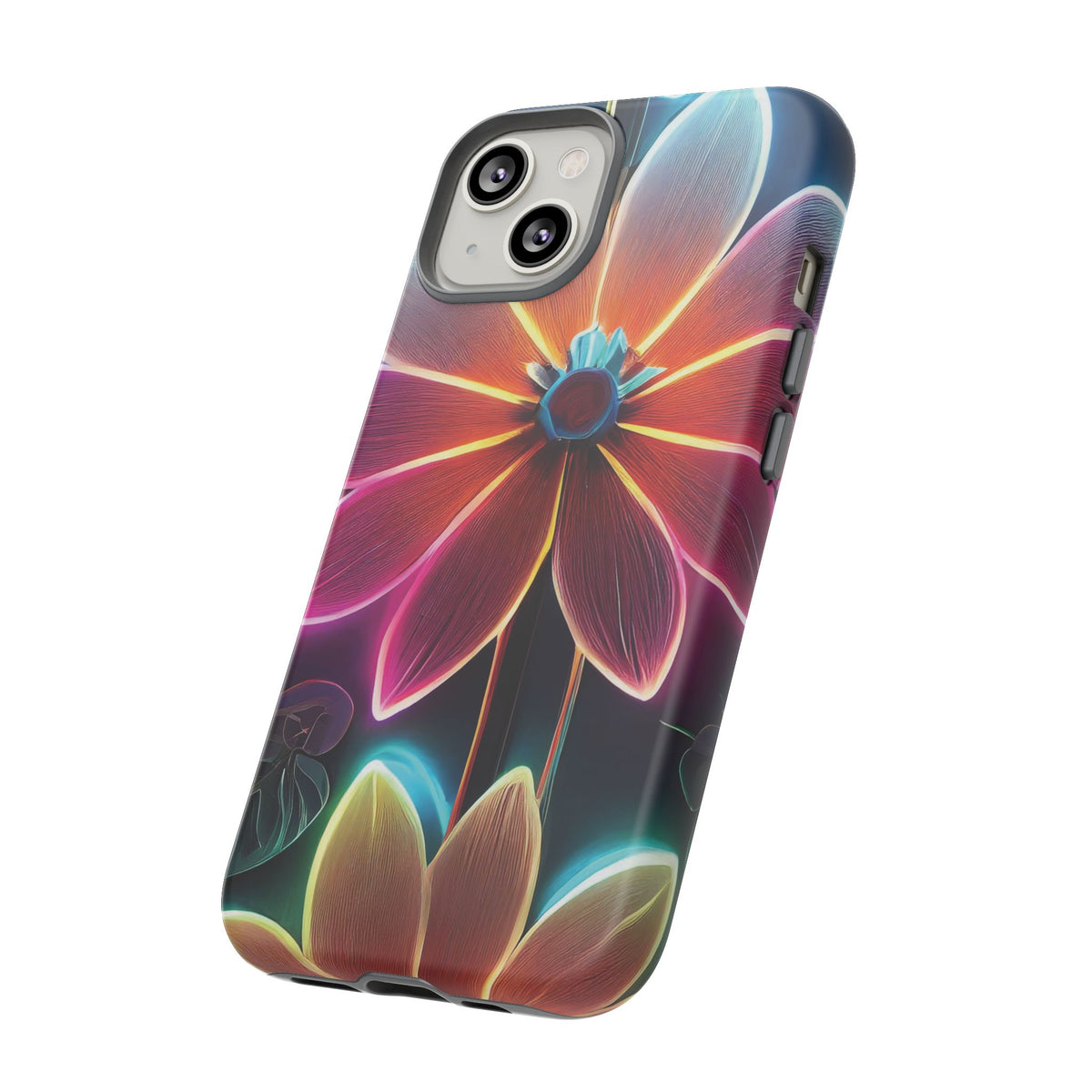 Vibrant Neon Flowers Tough Phone Case - Studio 653