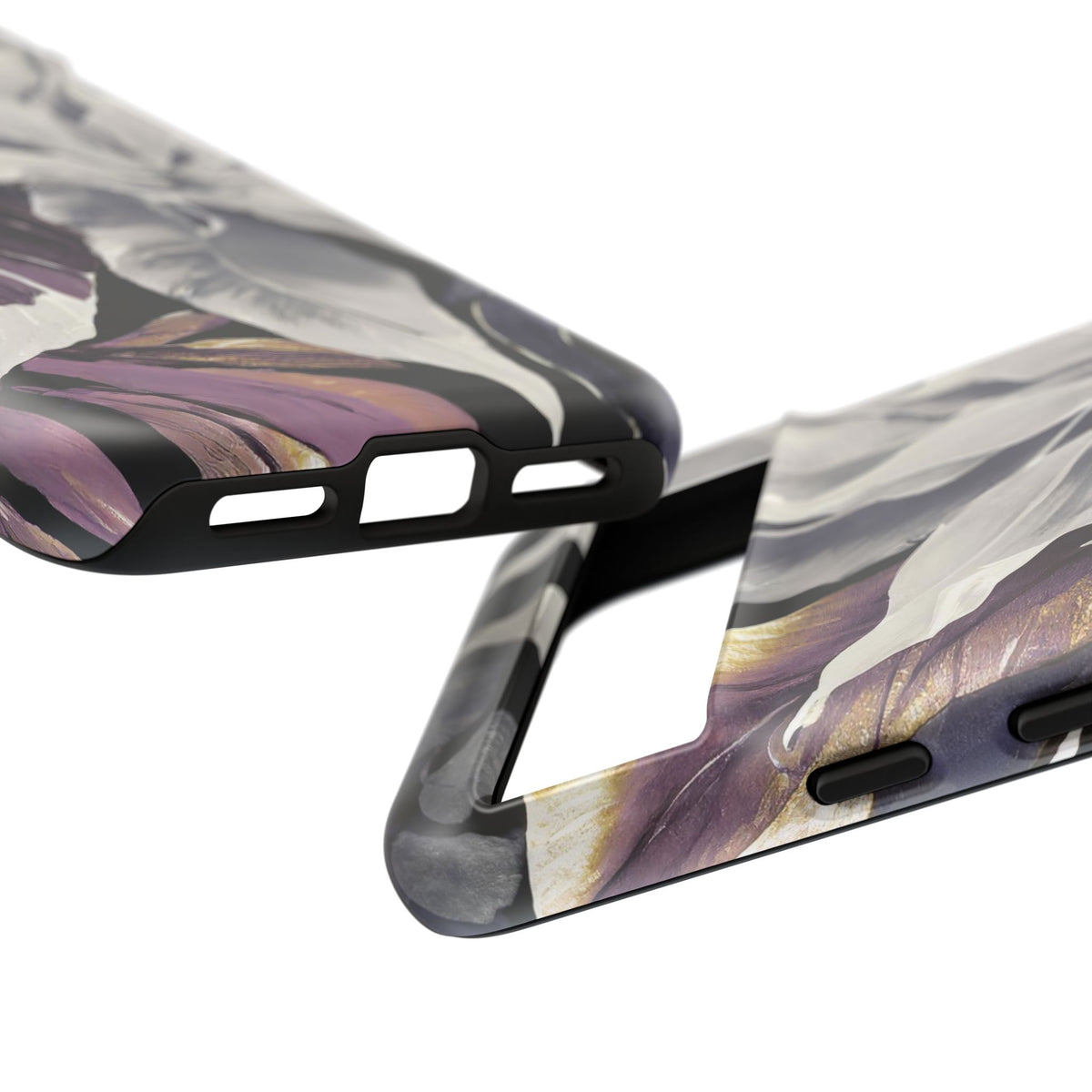 White & Plum Floral Tough Phone Case - Studio 653