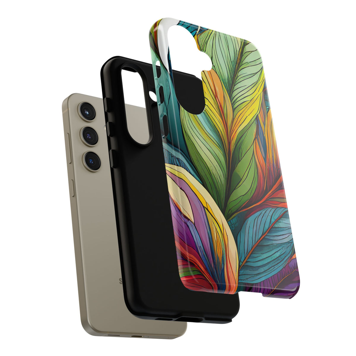 Vibrant Tropical Leaf Tough Phone Case - Studio 653