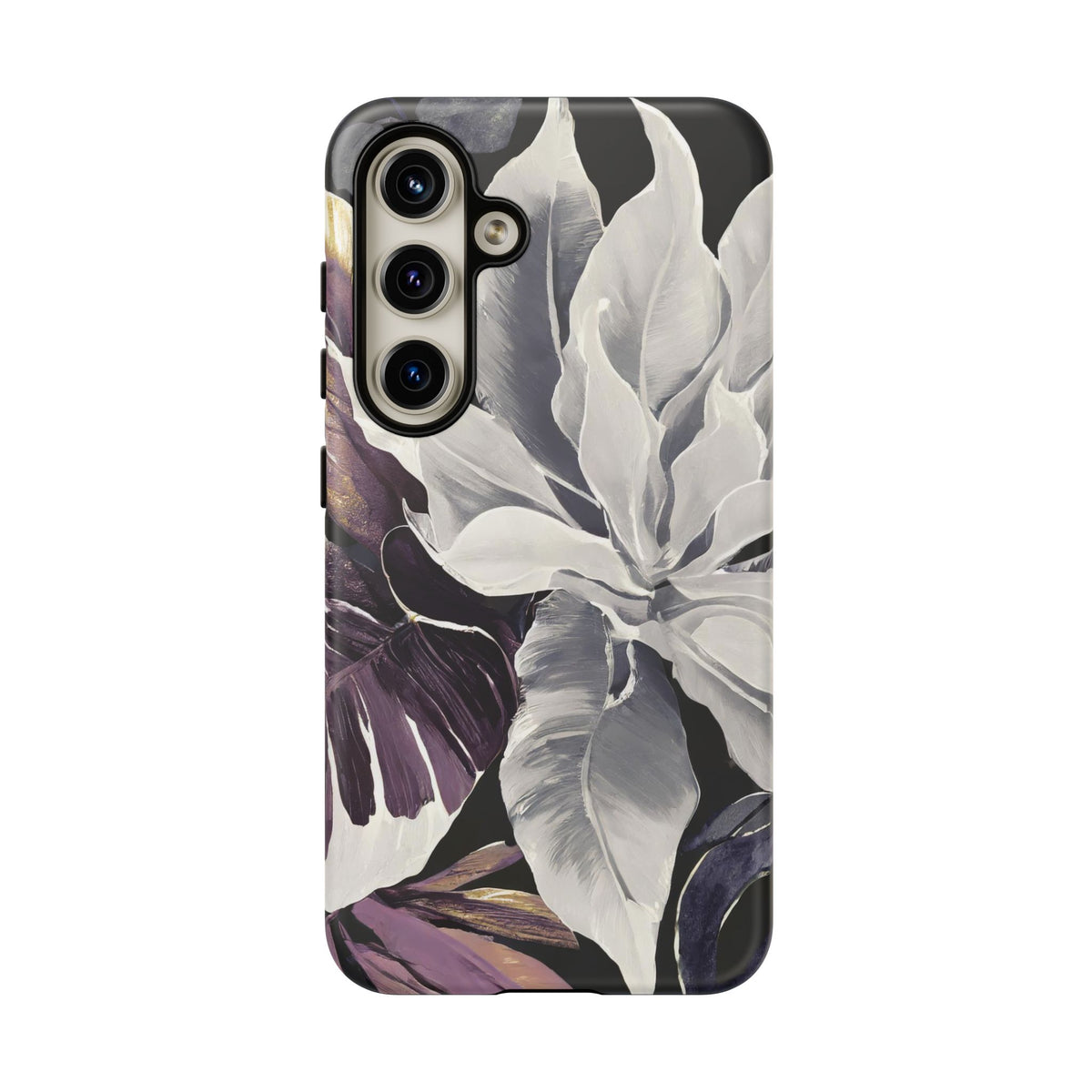 White & Plum Floral Tough Phone Case - Studio 653